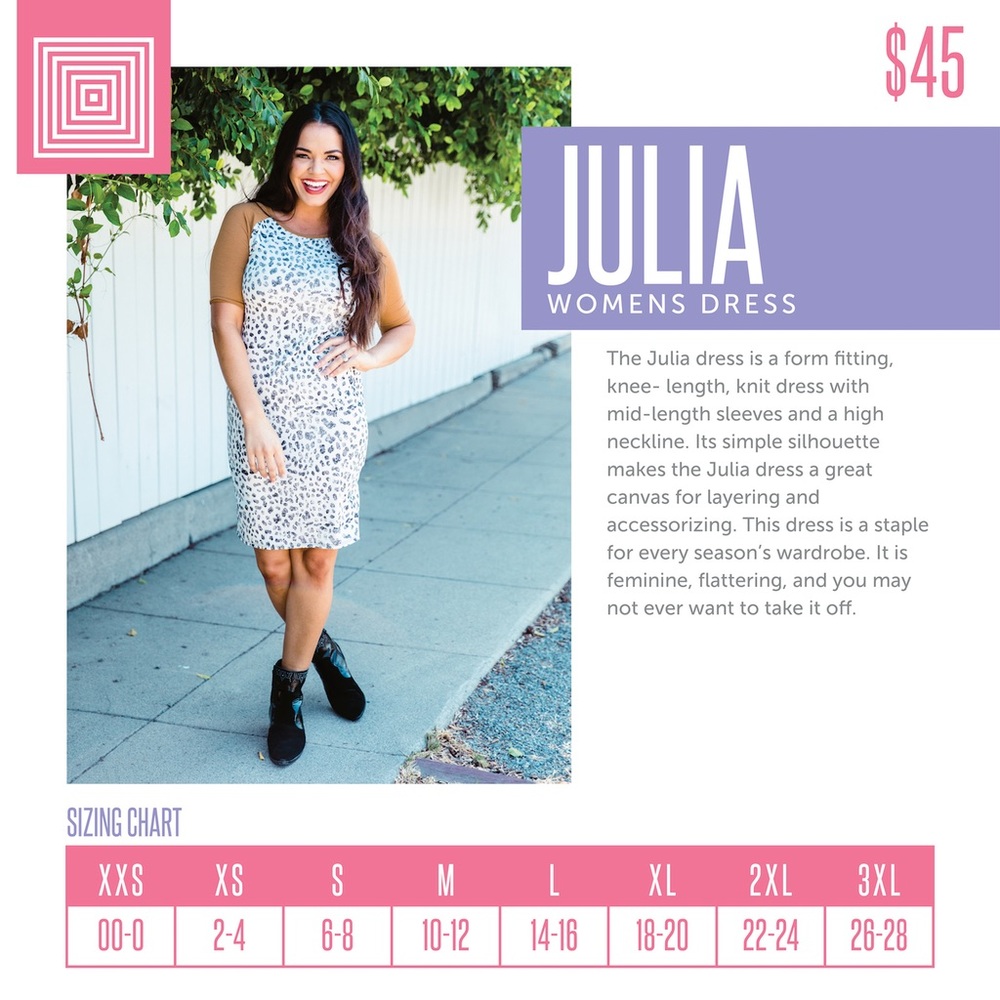 Elegant Rainbow Julia LuLaRoe Dress - Picture 4 of 8